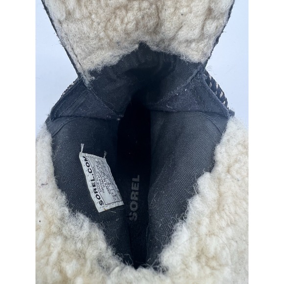Womens Sorel NL2703 Joan of Arctic Wedge Mid Shearling Lace Up Boots Size 5 Moto - Picture 11 of 11